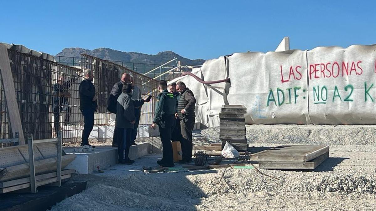 La Guardia Civil acudía a mediar en la disputa.