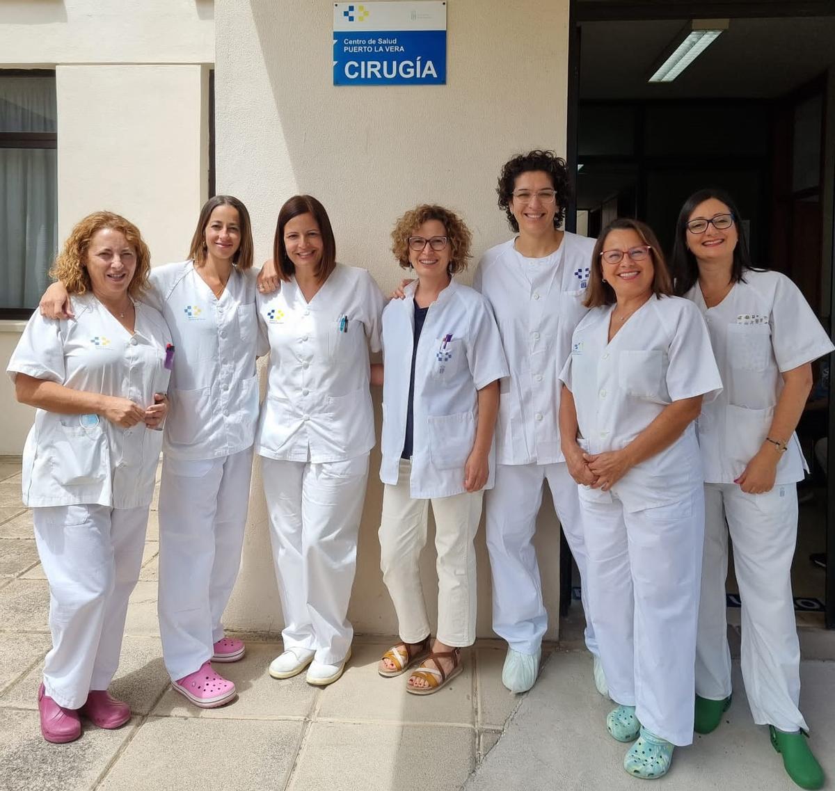 Profesionales de CMA del Centro de Salud de La Vera