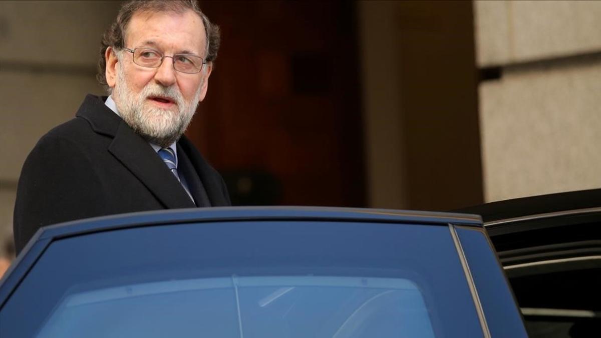 Mariano Rajoy, este miércoles en el Congreso.