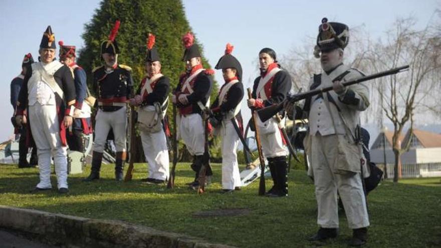 Recreación de la batalla de Elviña del pasado año. / carlos pardellas