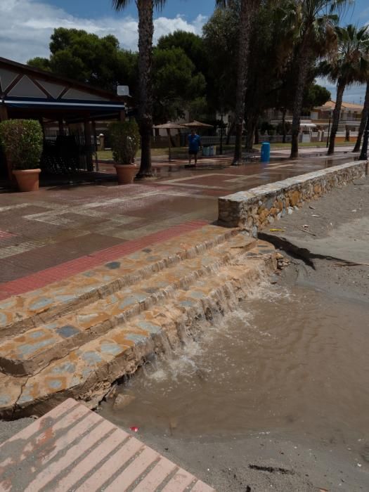 Los efectos de las lluvias en Los Alcázares