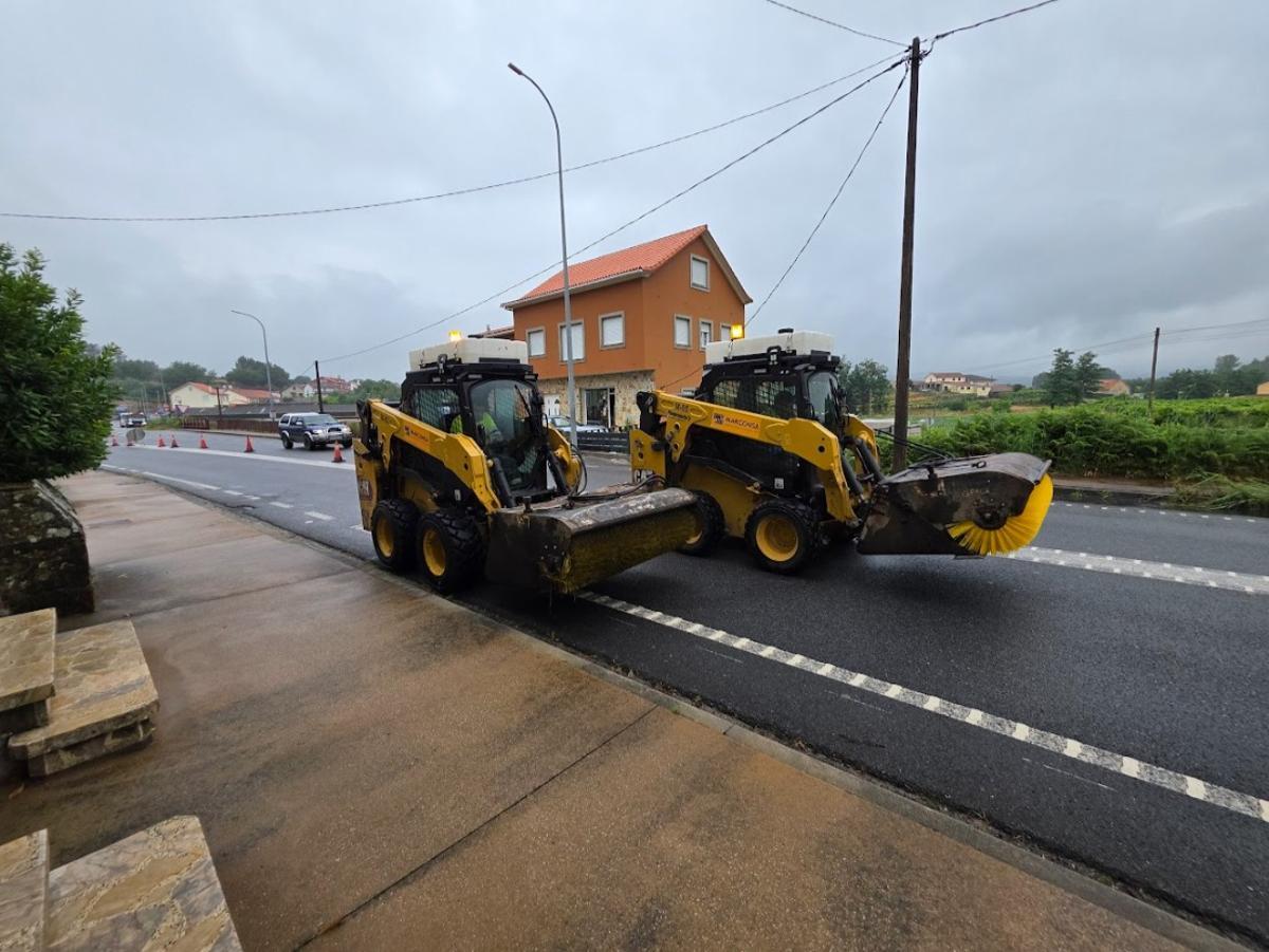 La Xunta asfalta en Valga la "recta de Campaña", el tramo de la PO-548 más próximo a Pontecesures.