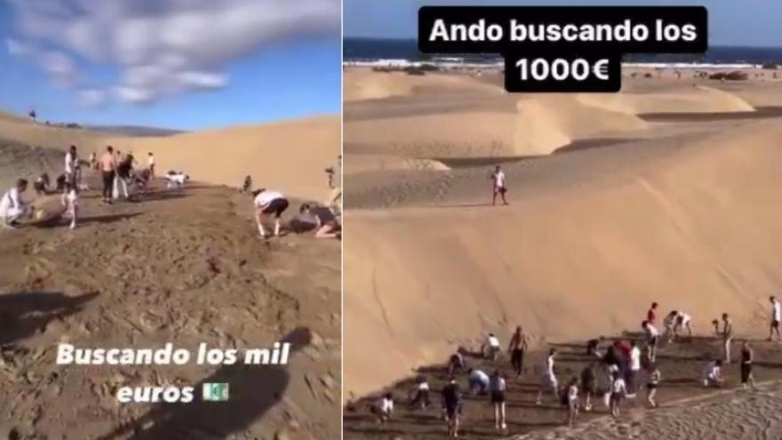 Disparate viral en las Dunas de Maspalomas: en busca de 1.000 euros