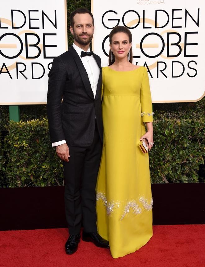 Las parejas de los Globos de Oro 2017,Benjamin Millepied y Natalie Portman
