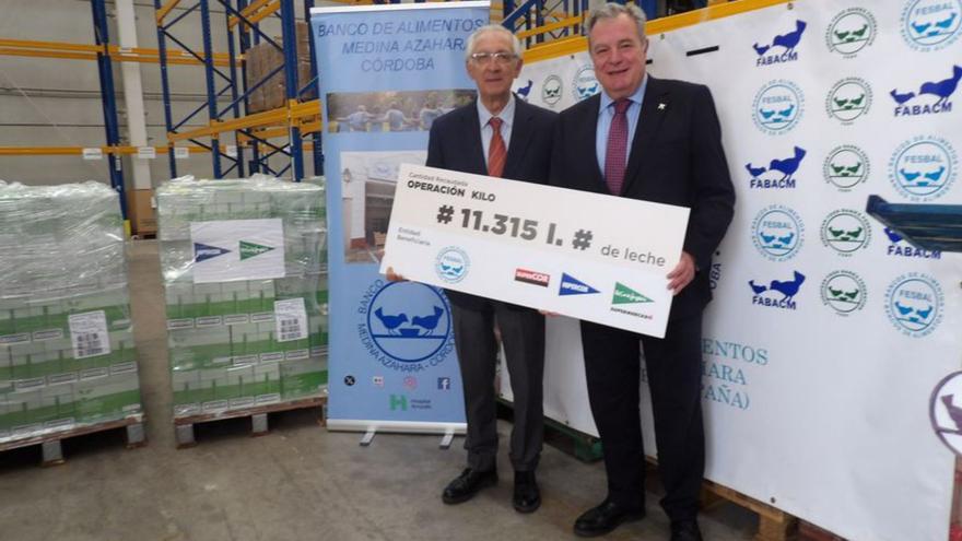 El Corte Inglés dona más de 11.300 litros de leche al Banco de Alimentos de Córdoba.