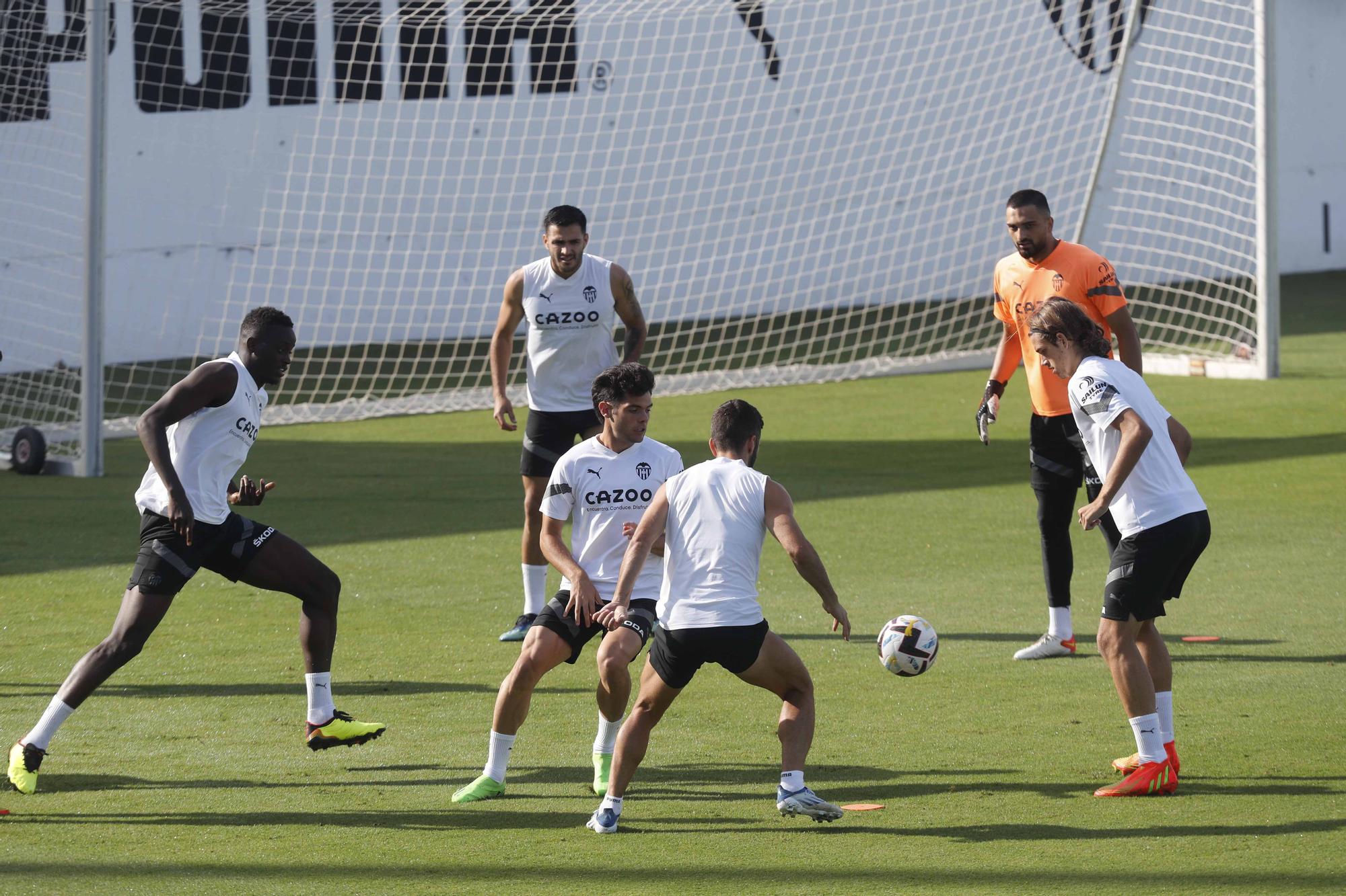 Entrenamiento previo a la segunda jornada de Laliga frente al Athletic de Bilbao