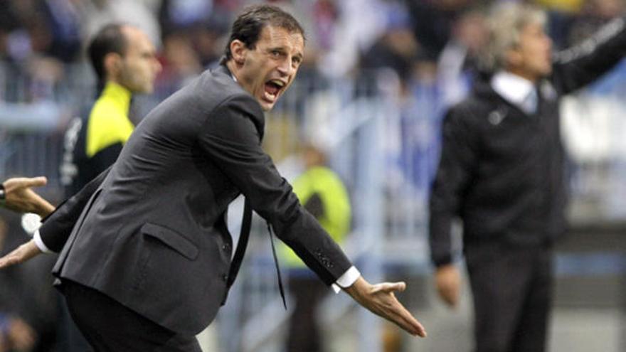 Massimiliano Allegri, desesperado.