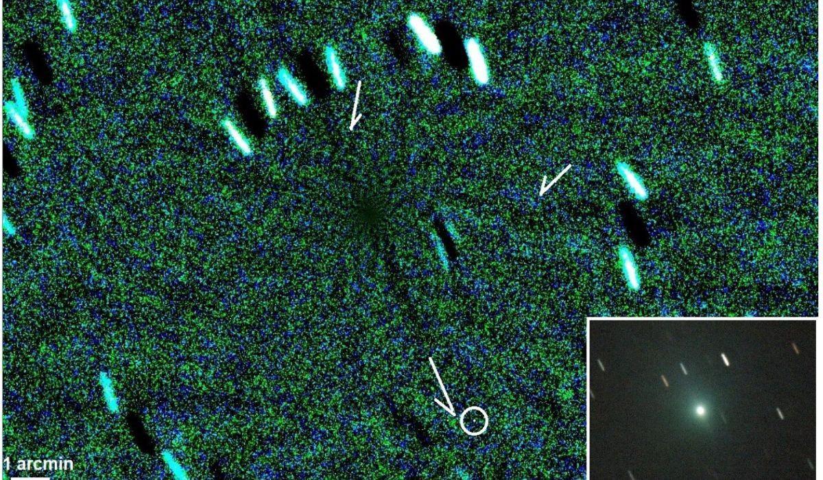 Nuevos datos indican que el cometa interestelar 3I/ATLAS estaría cubierto de criovolcanes. Estas imágenes fueron obtenidas el 19 de noviembre de 2025.