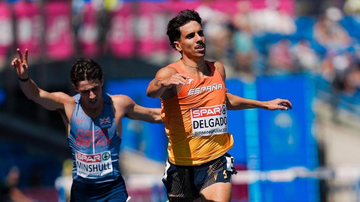 Jesús David Delgado durante la semifinal.