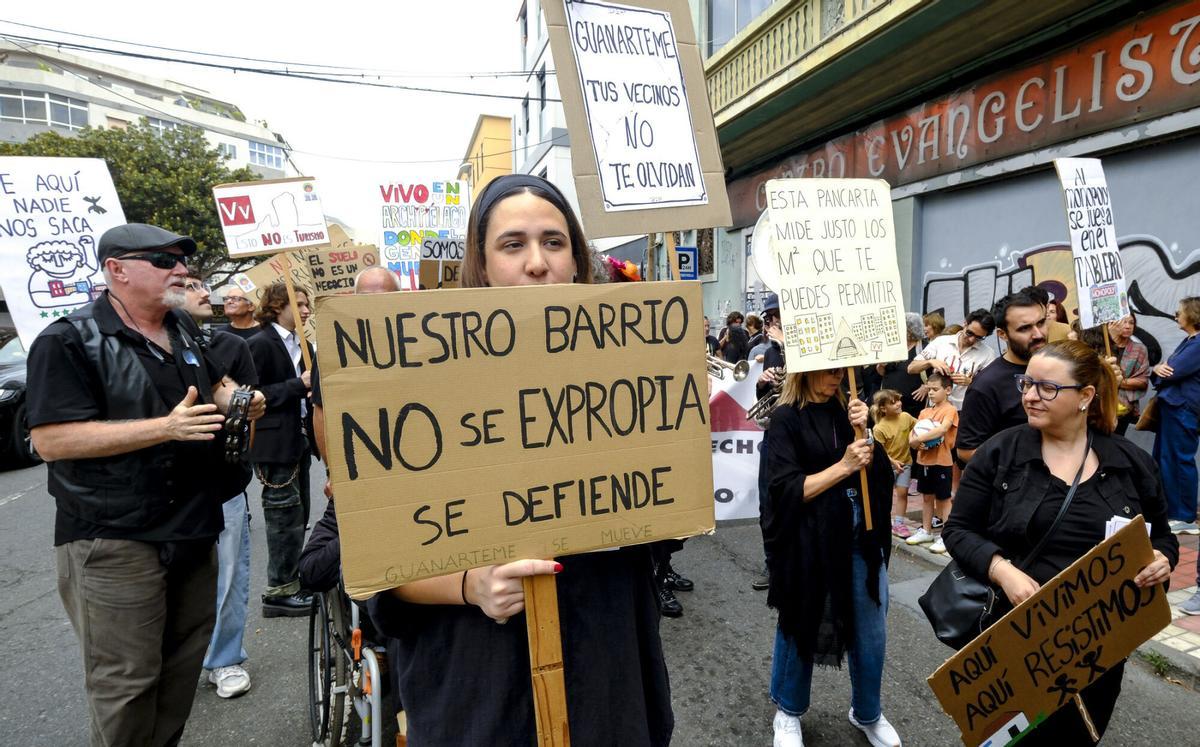 Manifiesto en rechazo a la gentrificación de Guanarteme durante el 'Funeral Jazz'