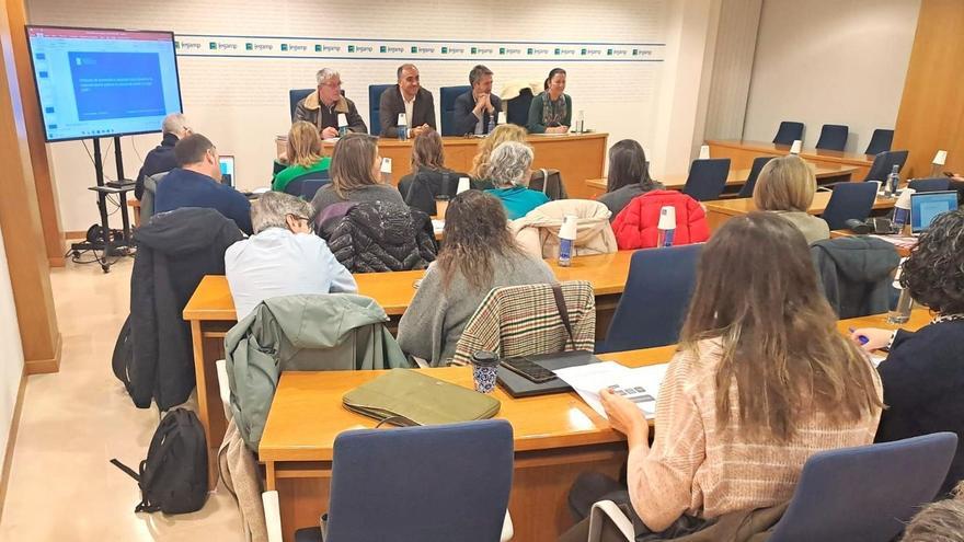 Un momento de la reunión celebrada en la Fegamp por el protocolo del SAF.