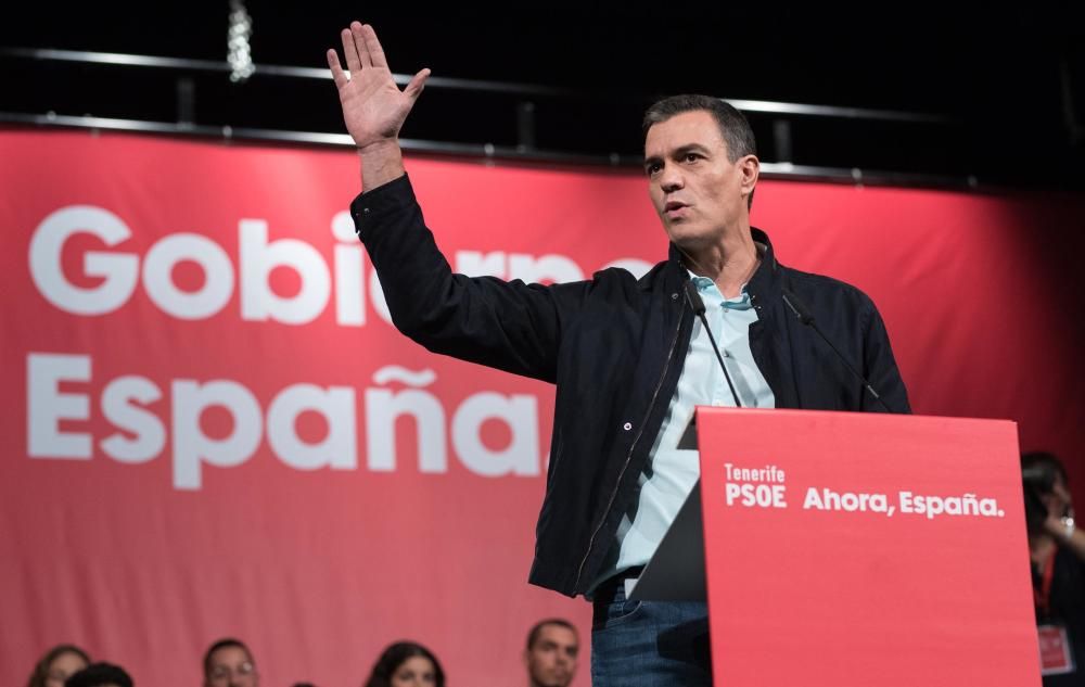 Mitin de Pedro Sánchez en Tenerife