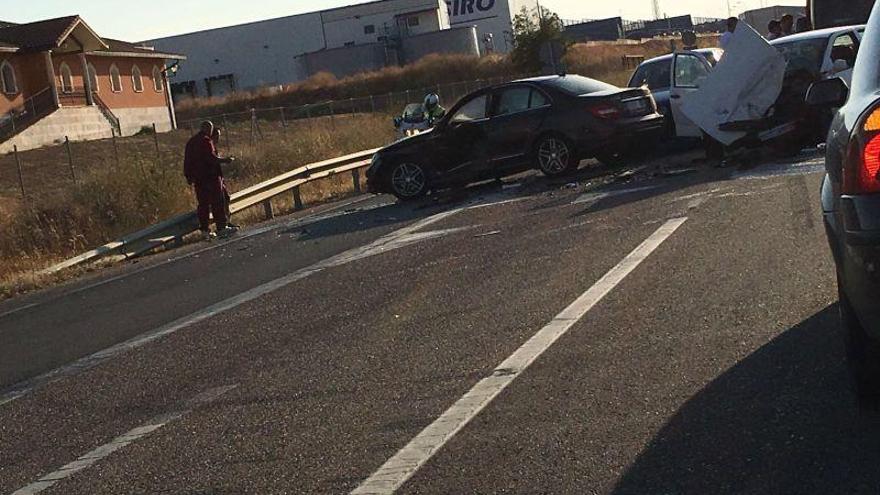 Accidente ocurrido a la salida de Toro