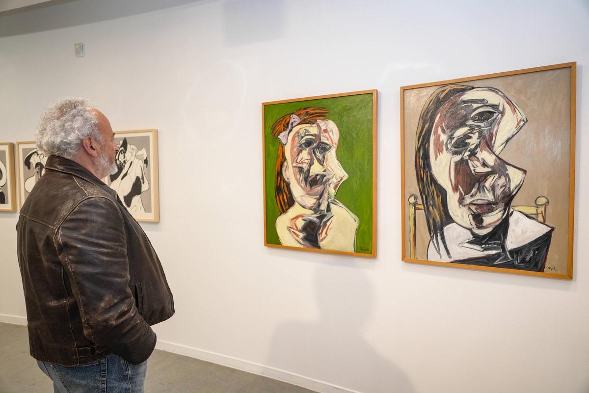 La exposición de Barjola en el Meiac recoge 96 obras.