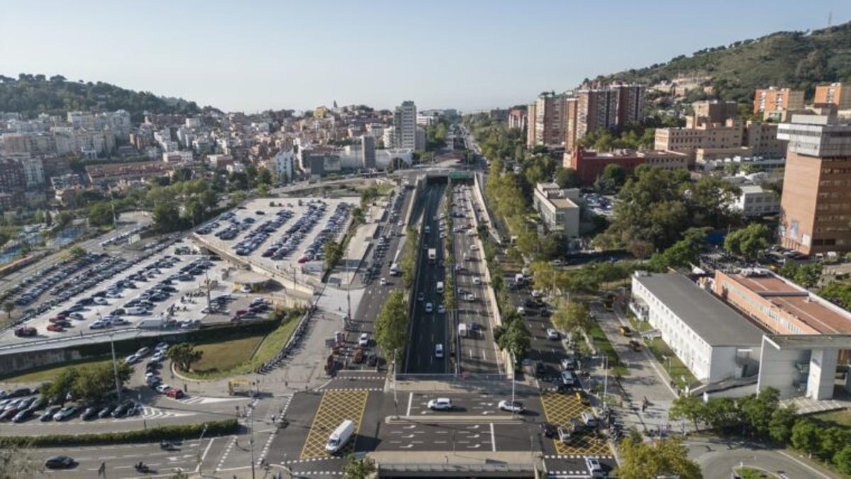 Vista aèria de la transformació de la Ronda de Dalt Vista aèria de la transformació de la Ronda de Dalt