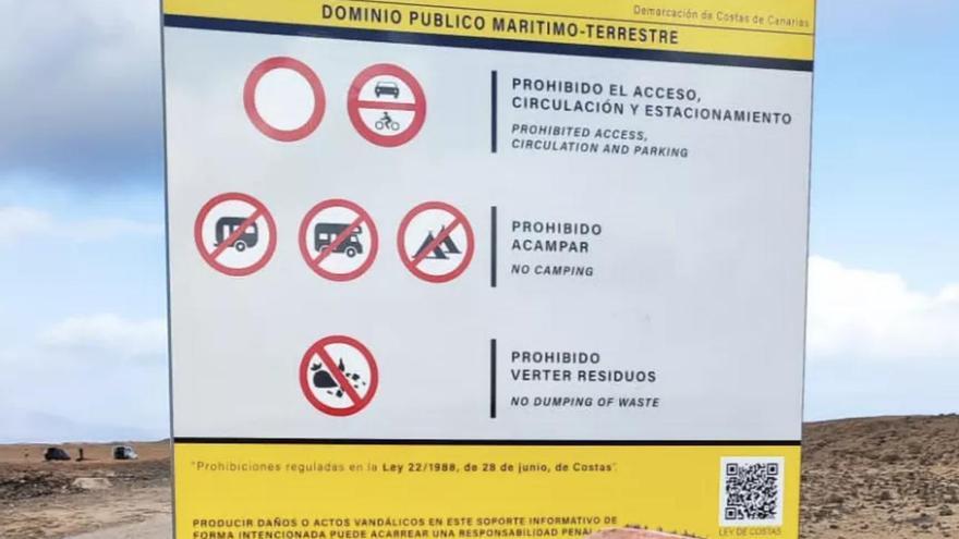 La Oliva pide a Costas que aclare los carteles prohibiendo el uso del litoral