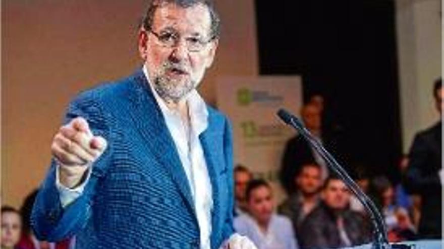 El president del Govern, Mariano Rajoy, en un acte a Múrcia.