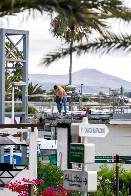 OBRAS ILEGALES CERCA DE LA CHARCA DE MASPALOMAS