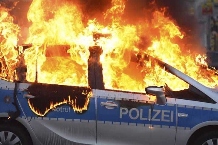 PROTESTA DE BLOCKUPY ANTE LA SEDE DEL BCE