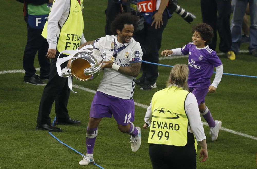 La celebración del Real Madrid tras ganar la Copa de Europ