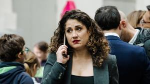 La concejala de Madrid Enma López, en un acto en el Ayuntamiento.