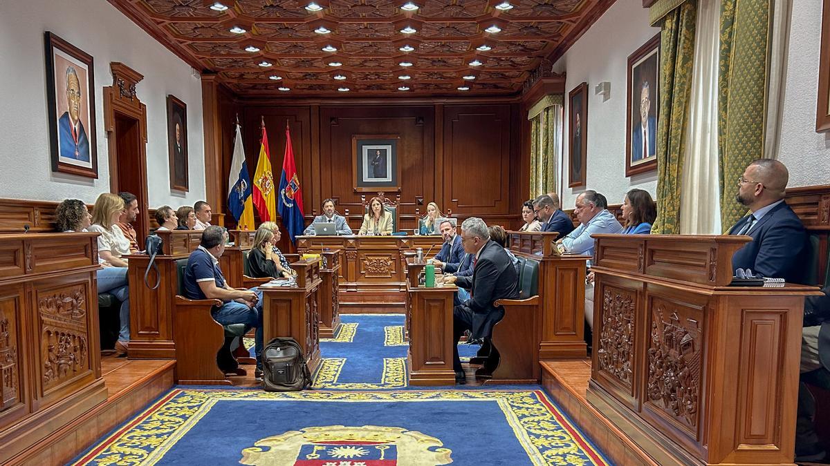 Los concejales del Ayuntamiento de Telde en el último pleno de la corporación, celebrado este miércoles.