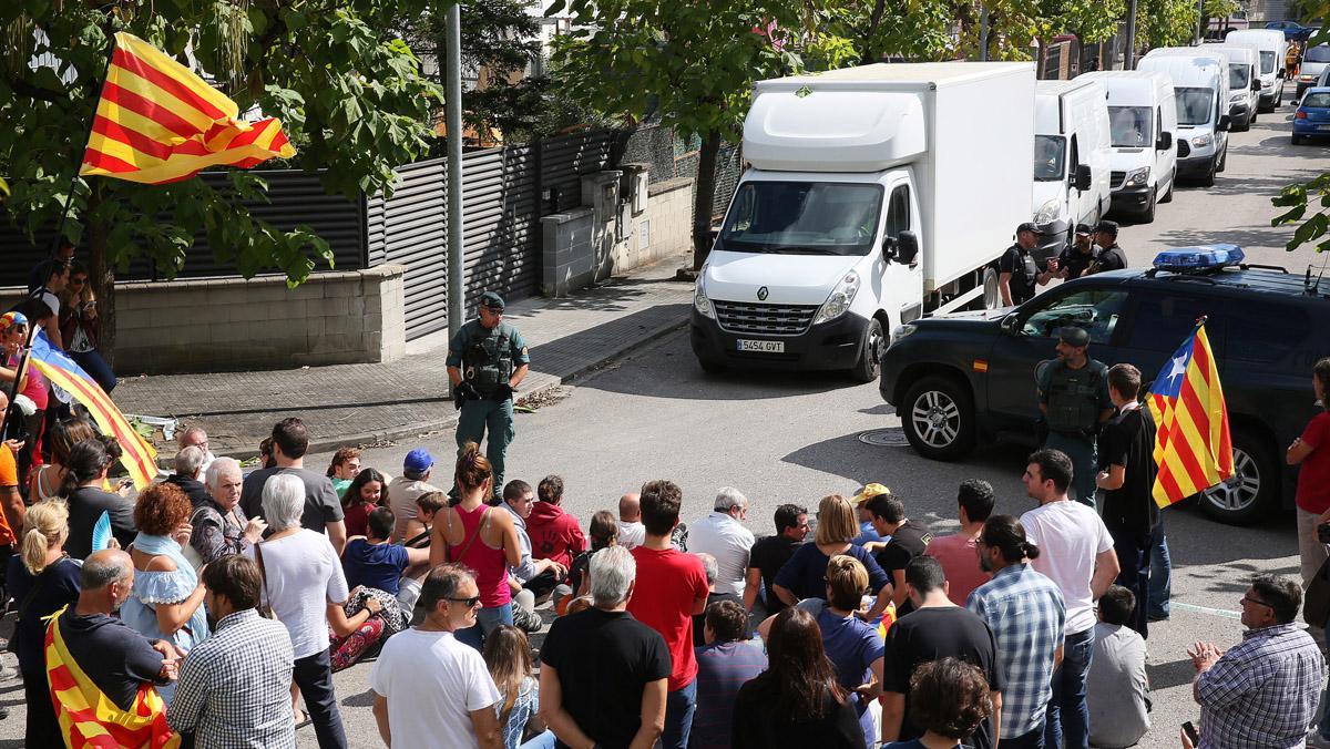 La Guardia Civil se incauta en Bigues i Riells de casi 10 millones de papeletas para votar en el referéndum del 1-O.