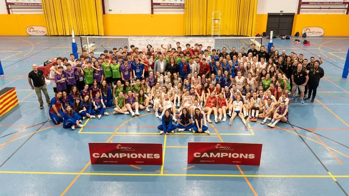 Gav角 corona els millors equips del voleibol base catal角 al Campionat de Catalunya de Seleccions Territorials 2025