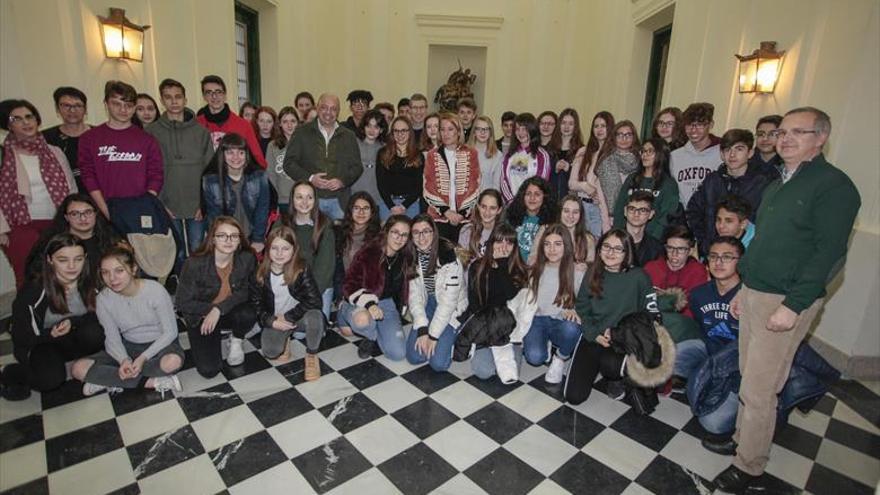 recepción a los alumnos galos de intercambio