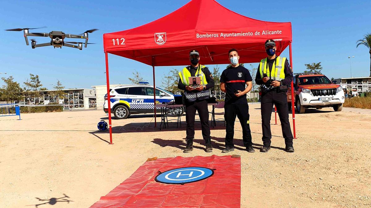 El dron se volará en el cementerio para vigilar el aforo