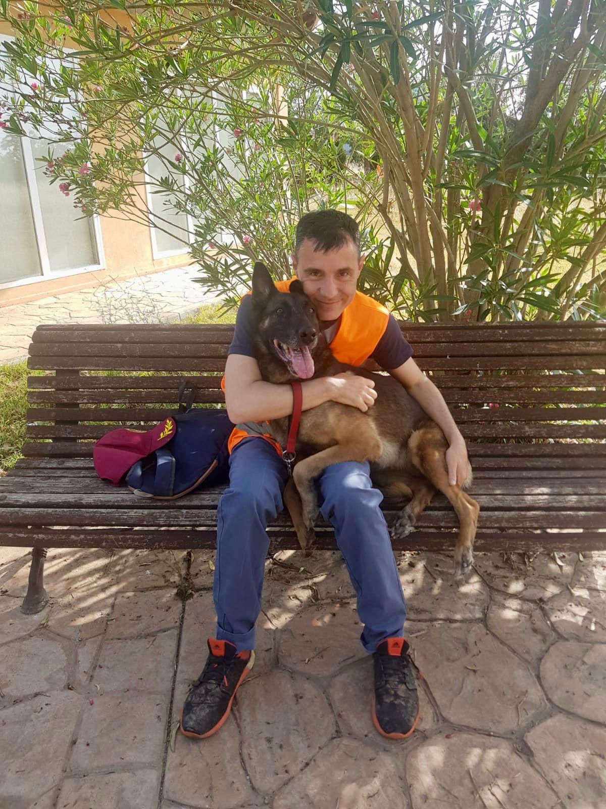 Carles Cabrera ha pasado la mañana del sábado con los perros de Son Reus.