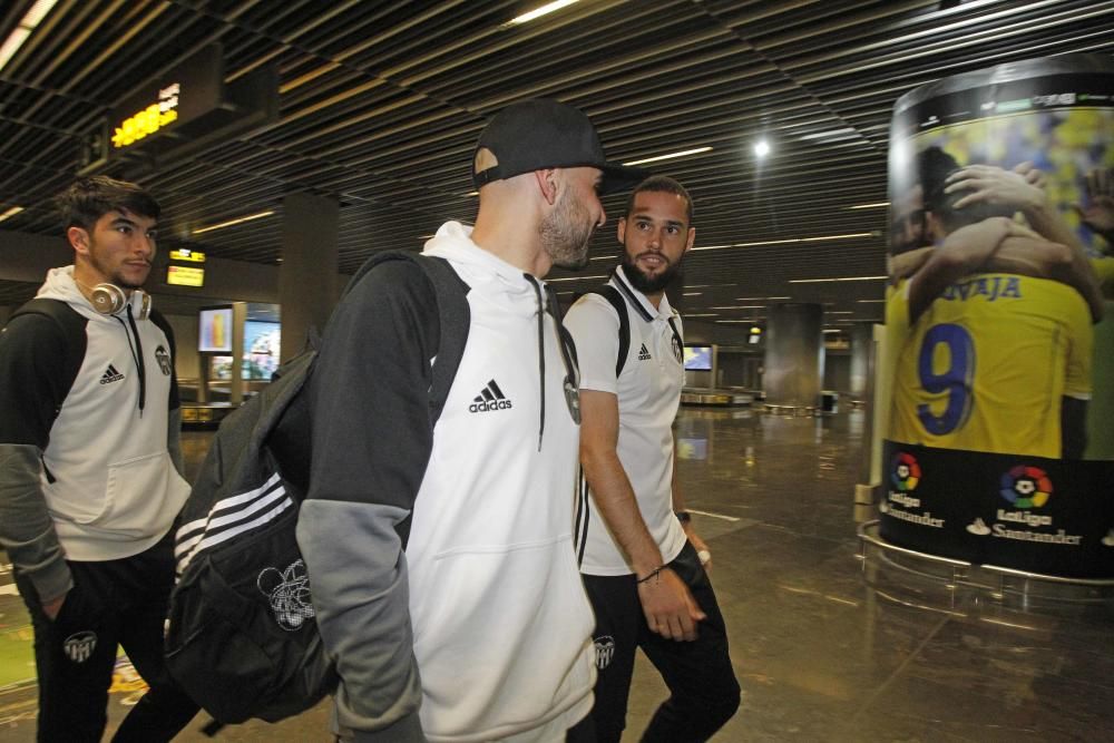 Llegada del Valencia CF a Las Palmas