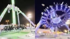 La atracción que ha sufrido el incidente en el Green Mountain de Arabia Saudí.