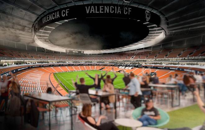 Las imágenes del nuevo proyecto del Valencia CF para el nuevo Mestalla