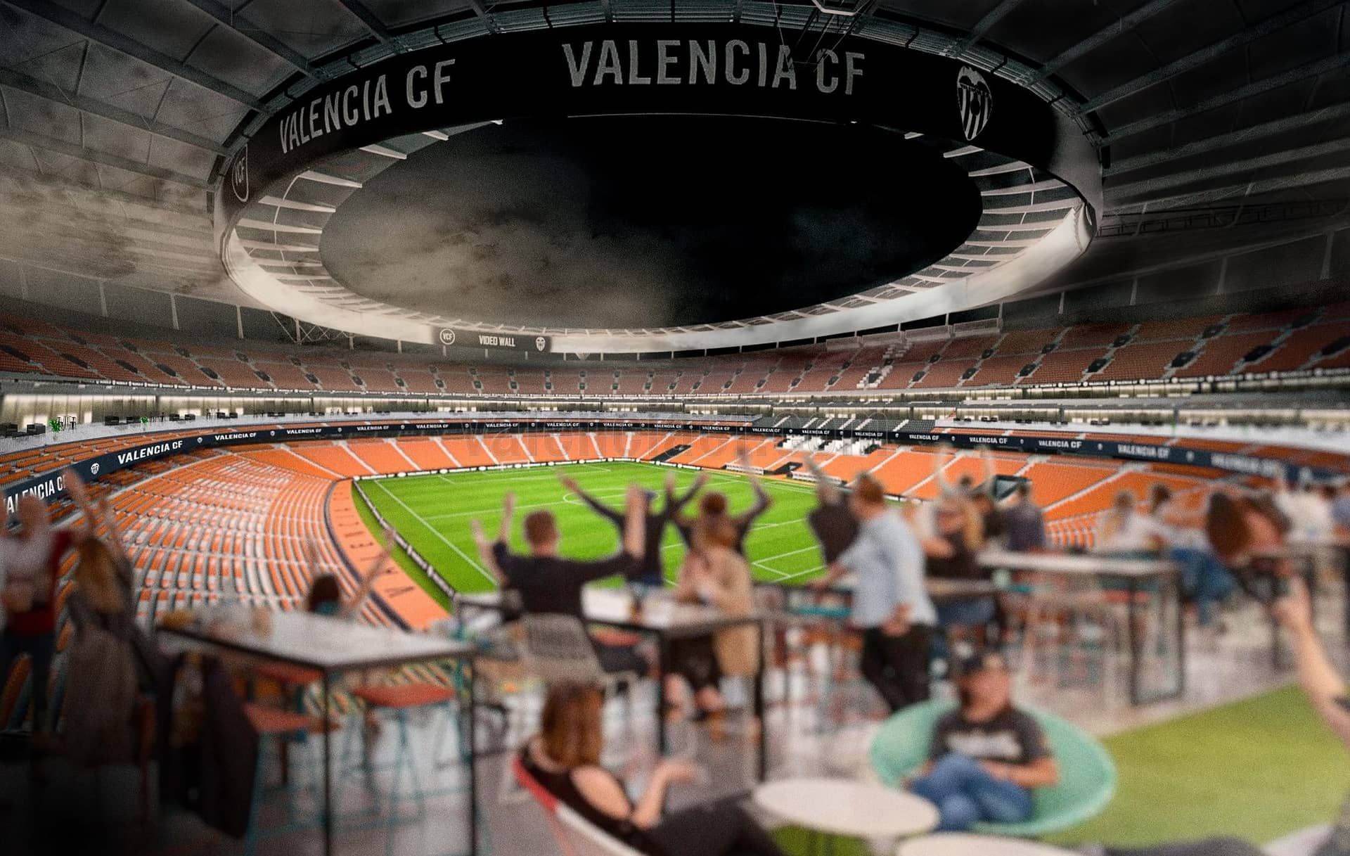 Las imágenes del nuevo proyecto del Valencia CF para el nuevo Mestalla