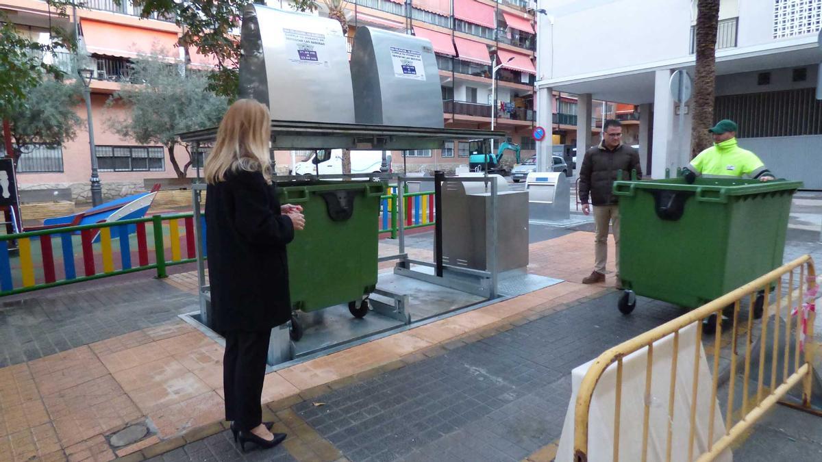 Contenedores soterrados Plaza del Infant en Benidorm