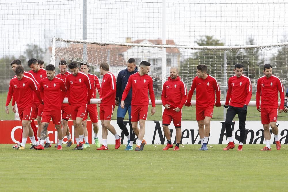 Entrenamiento del Sporting