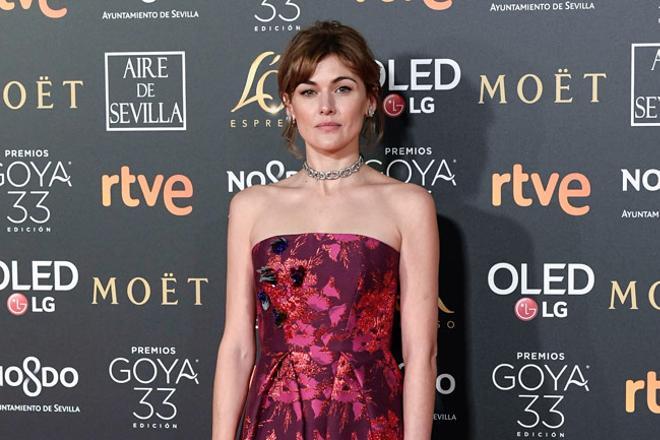 Marta Nieto en la alfombra roja de los Premios Goya