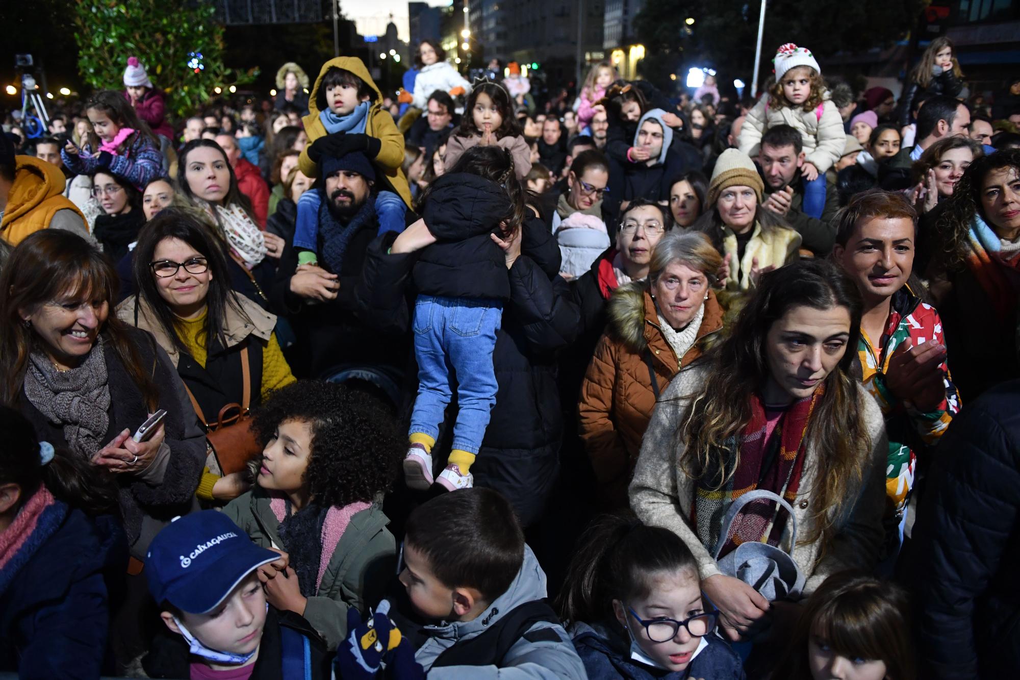 Encendido de las luces de Navidad en A Coruña