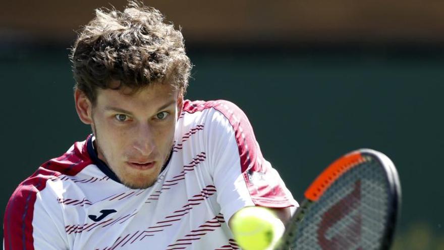 Carreño en una acción del partido ante Wawrinka.