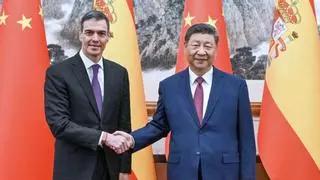 El presidente Xi Jinping se reúne con el presidente del Gobierno de España Pedro Sánchez