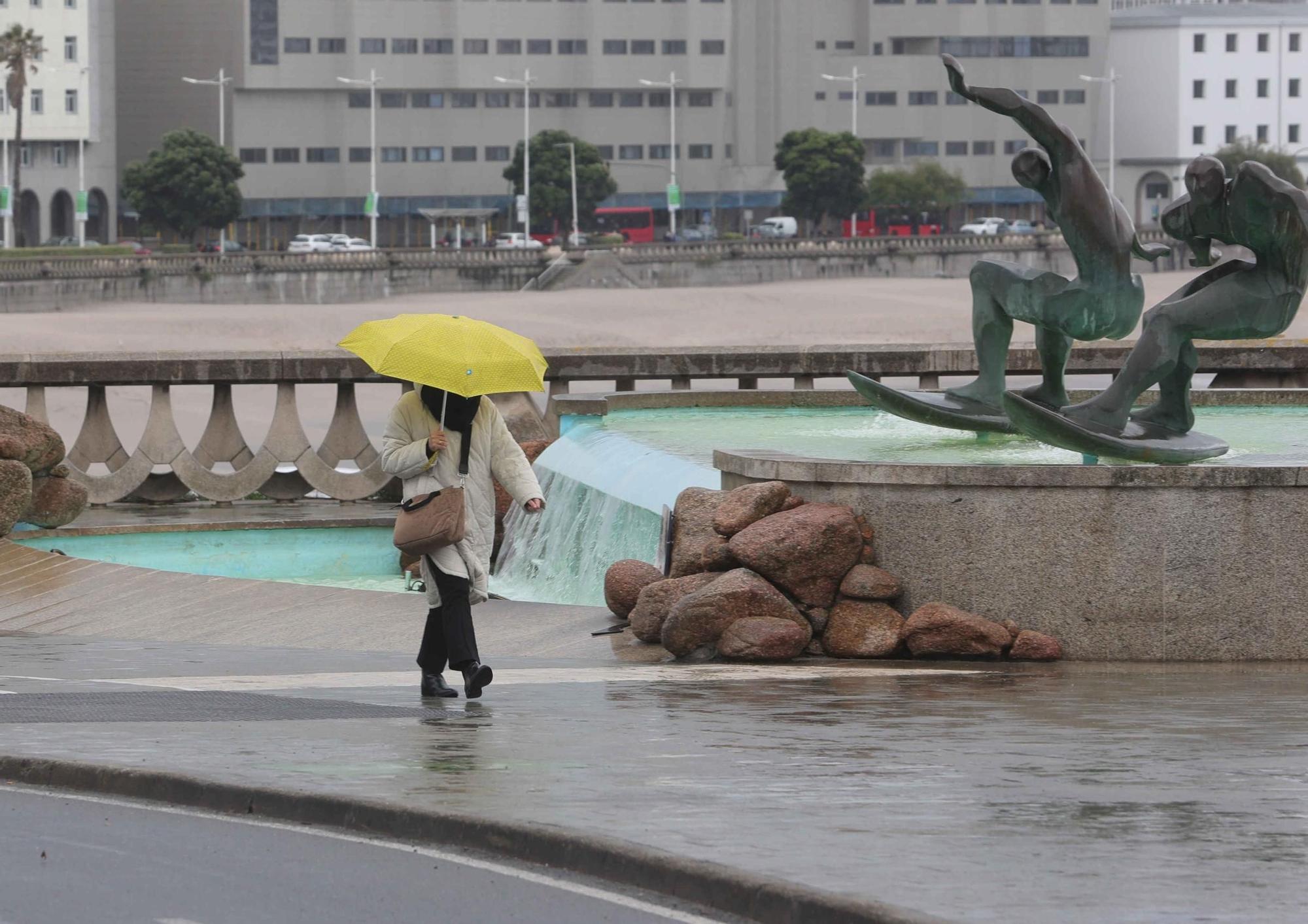 Avisos amarillos hasta el sábado por fuertes vientos y lluvia