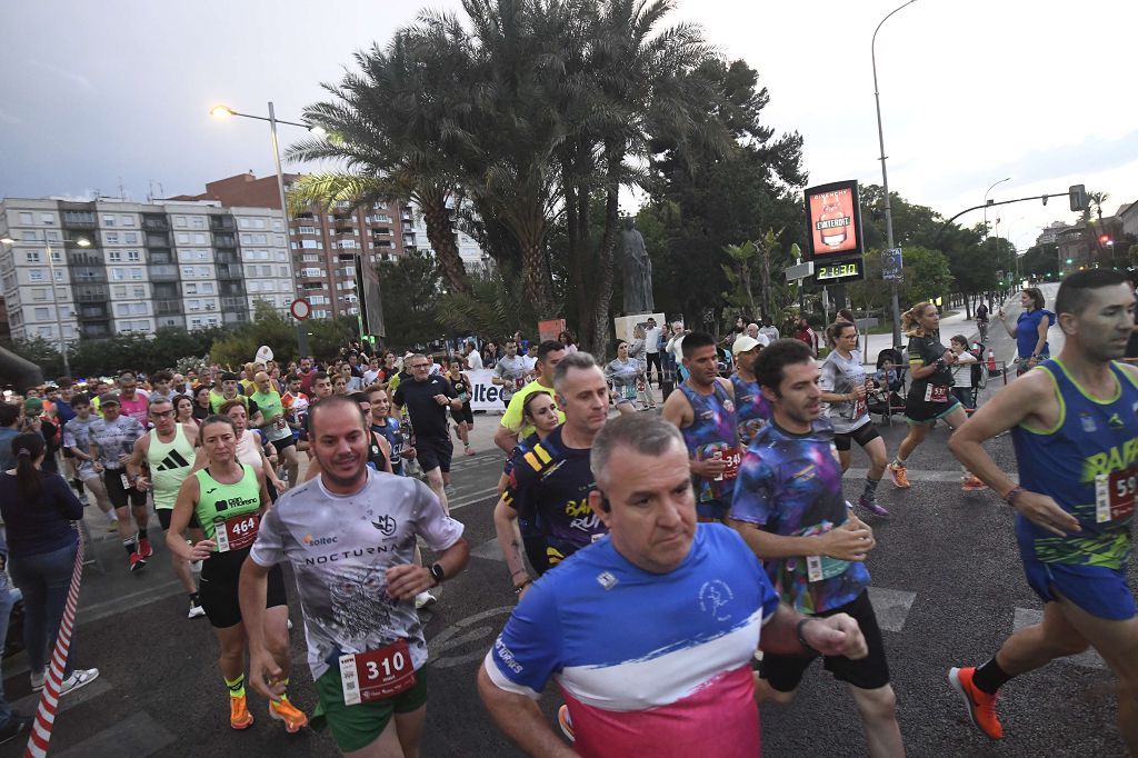 Carrera nocturna de Murcia, en imágenes