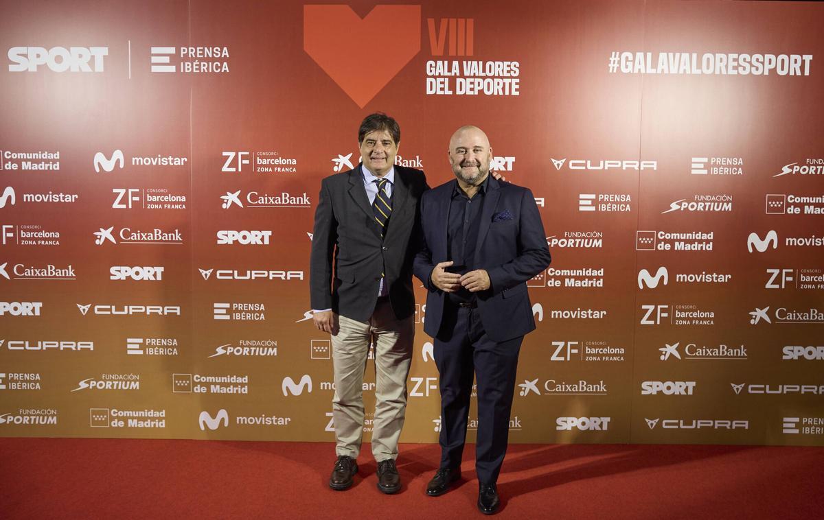 Bernat Clarella, presidente de la Federación Española de Deportes de Montaña y Escalada (FEDME) y Álex Bescós, responsable de márketing de Diario Sport
