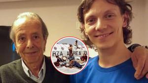 Fran Romero, actor, junto a Daniel Fernández, superviviente en los Andes.