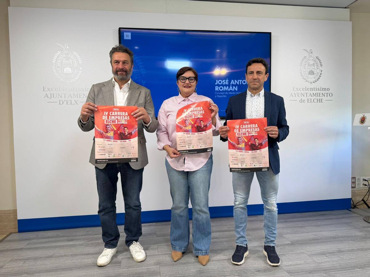 Presentación, esta mañana, de la IV Carrera de Empresas en Elche