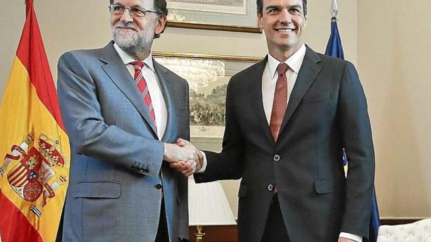 Mariano Rajoy i Pedro Sánchez es van reunir dimecres