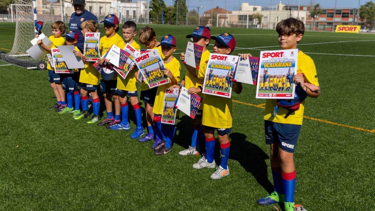 Acto de clausura de la segunda semana del Campus Barça Academy