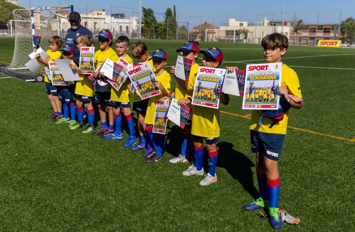 Acto de clausura de la segunda semana del Campus Barça Academy