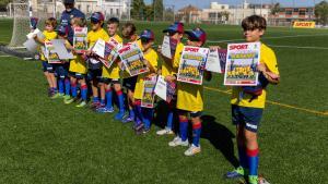 Acto de clausura de la segunda semana del Campus Barça Academy